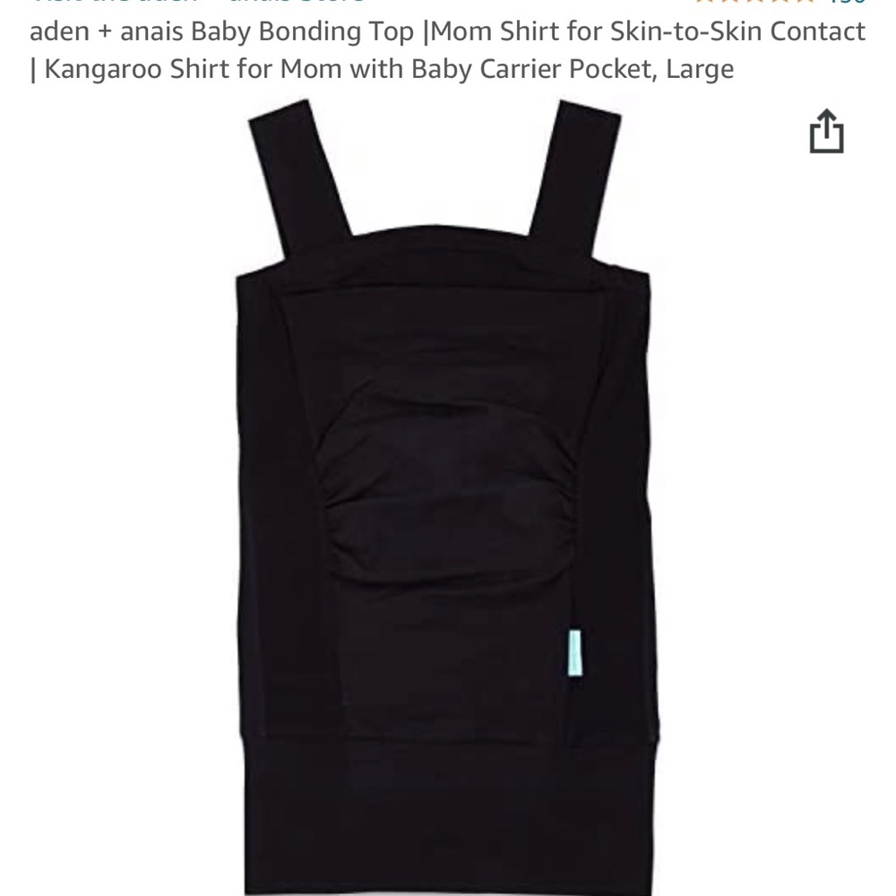 Aden and Anais baby bonding shirt